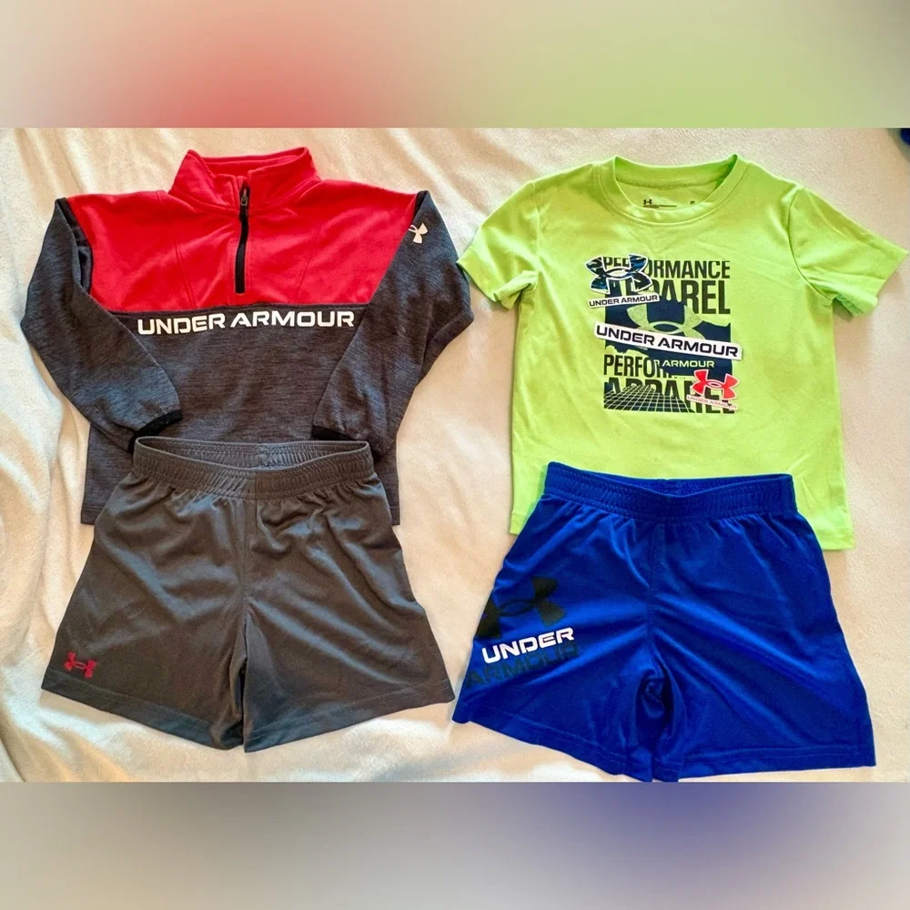 UNDER ARMOUR : Toddler Boy 3T 30pc Lot Shorts Shirts Activewear Bundle - Picture 11 of 16